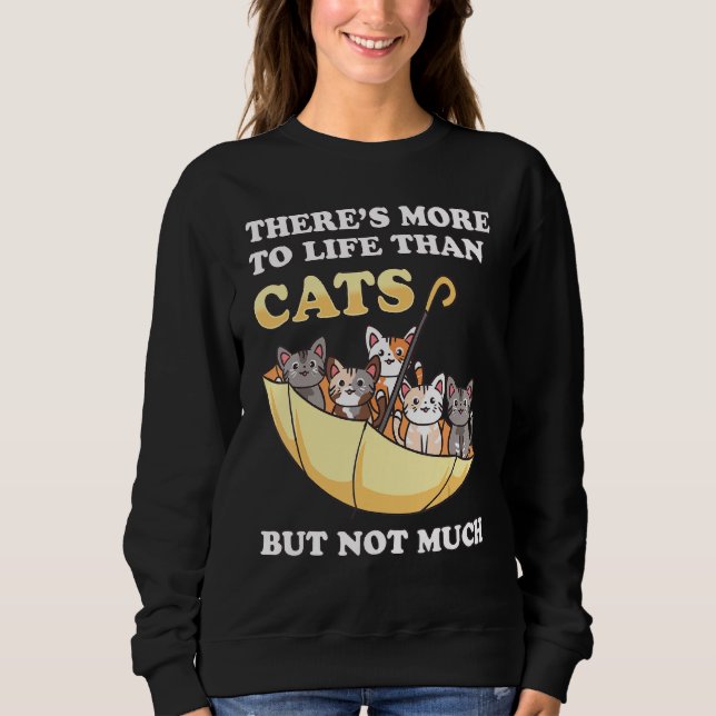 Moletom Gatos de cabeça para baixo Gatinho de guarda-chuva (Frente)