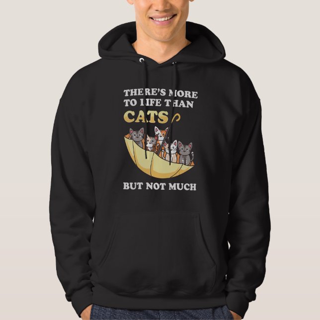 Moletom Gatos de cabeça para baixo Gatinho de guarda-chuva (Frente)