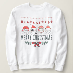 Moletom Gatos de Natal