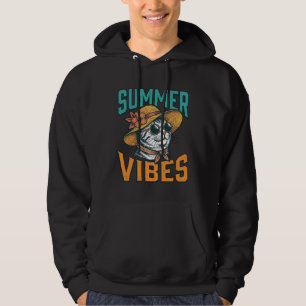 Moletom Gatos de Vibrações de Verão Desenho de Gravura Vin