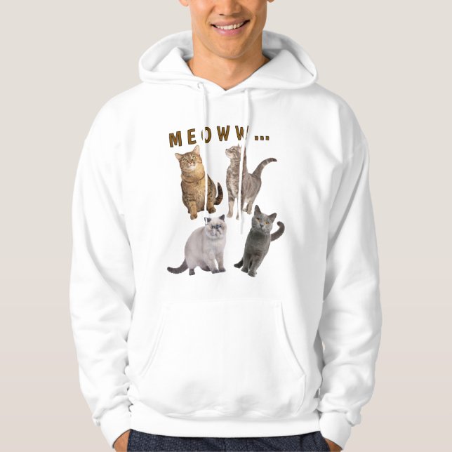 Moletom Gatos Divertidos Bonitos Significam (Frente)