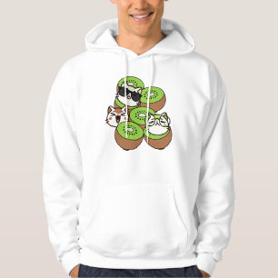 Moletom Gatos Kawaii Fofos em Fruta Kiwi Tropical