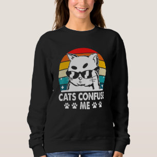 Moletom Gatos Me Confundem Frases de Amante de Gatos Citaç