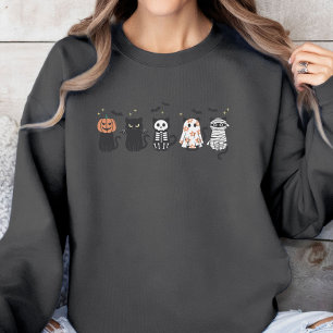 Moletom Gatos Pretos Do Halloween Estragam Engraçados
