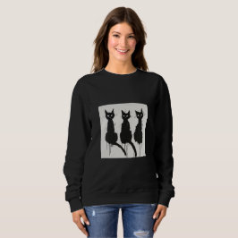 Moletom Gatos Pretos - Silhout