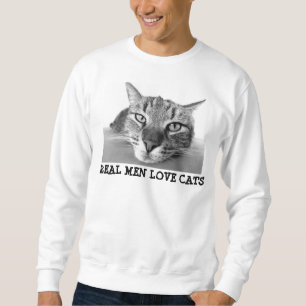 Moletom Gatos reais do amor dos homens, a camisola dos