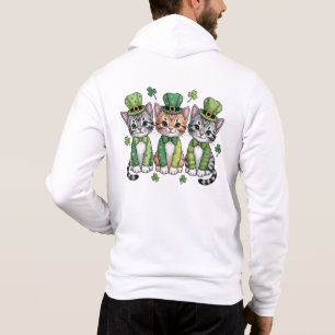Moletom Gatos sortudos do dia de São Patrício-47474