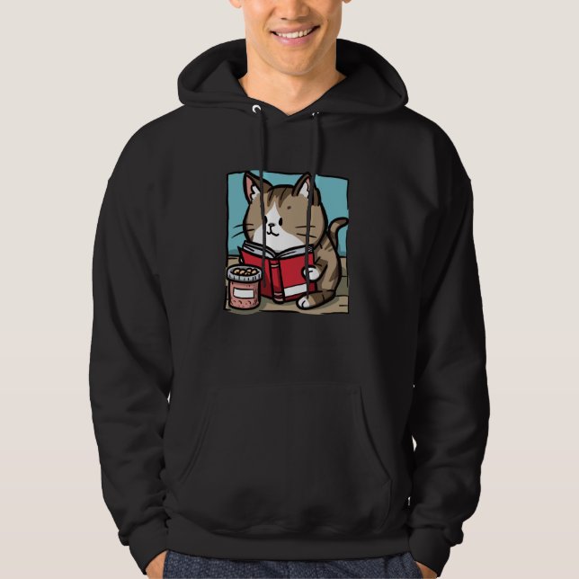 Moletom Gatos Tratam Lover Kitten Pet Book Reader Bookworm (Frente)