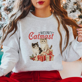 Moletom Gatos-Vintage e presentes de Natal