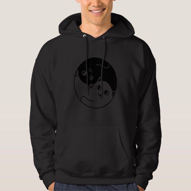 Moletom Gatos Yin e Yang (Frente)
