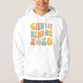 Moletom Gavin Newsom 2028 Para Presidente Texto Ondulado
