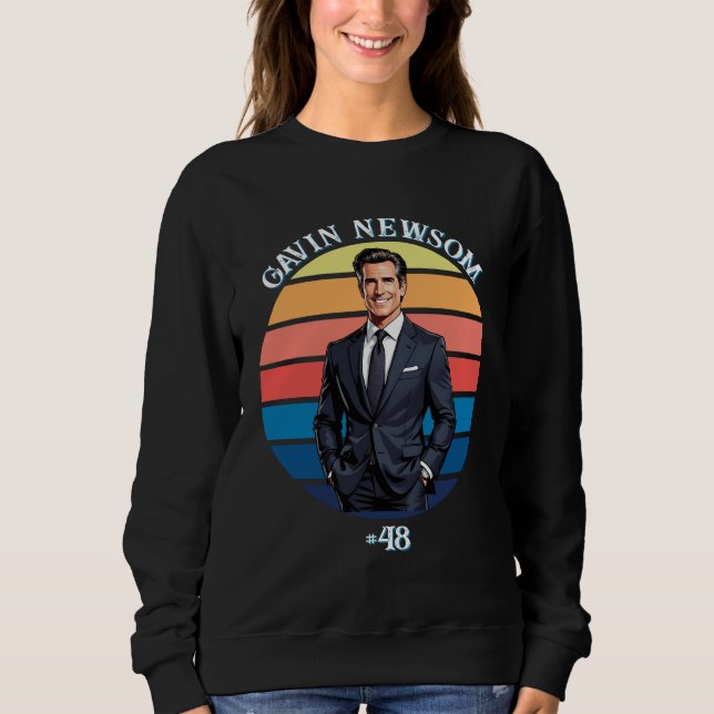 Moletom Gavin Newsom | Vintage #48 (Frente)