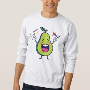 Moletom Gay Avocados Sejam Como Yasss - LGBTQ+ Engraçada