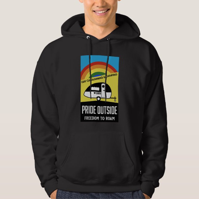 Moletom Gay caravana acampando T-Shirt (Frente)
