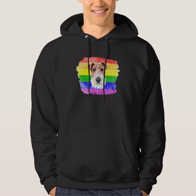 Moletom Gay Fox Terrier Lgbtq Orde Coisas Adolescentes Rai (Frente)