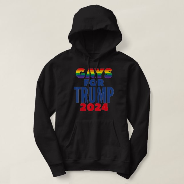 Moletom Gay Para A Eleição De Trump 2024 (Frente do Design)