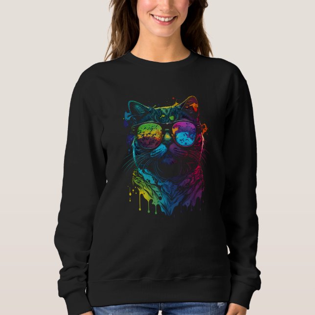 Moletom Gay Pride Cat Animal  Pride Month Cute Equality LG (Frente)