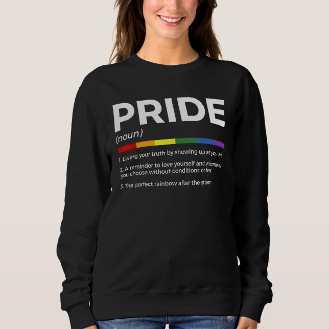 Moletom Gay Pride Definition Pride Month (Frente)