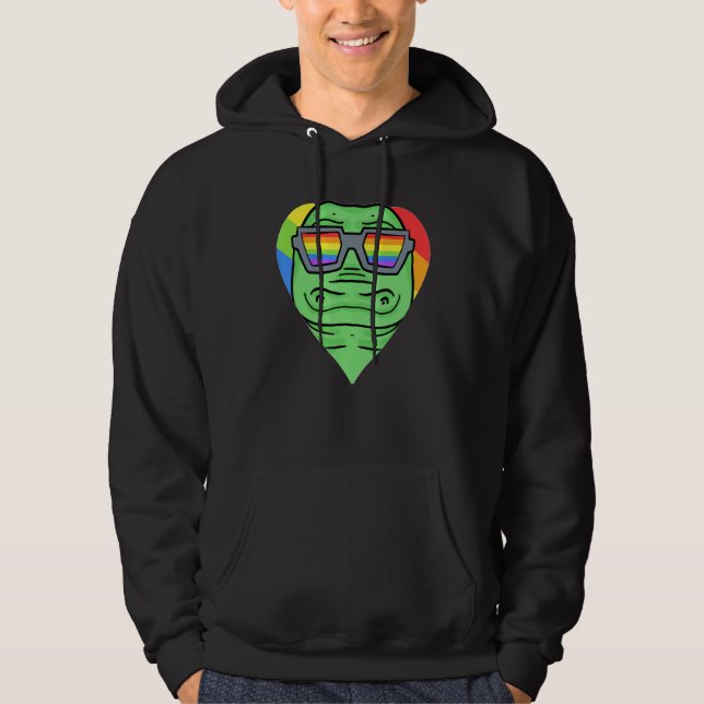 Moletom Gay Pride LGBT Rainbow - Crocodile - LGBT Heart An (Frente)