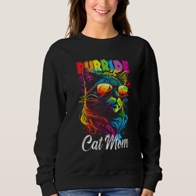 Moletom Gay Pride Purride Cat Mother LGBT Pride Month Cute (Frente)