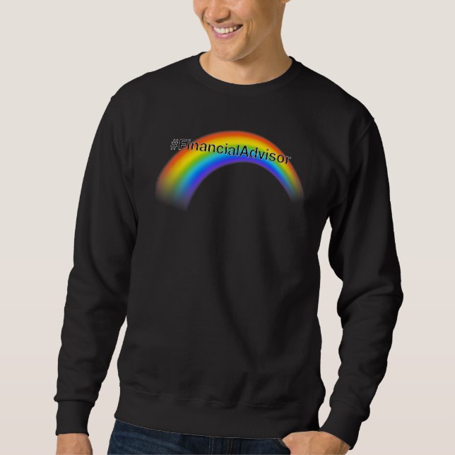 Moletom Gay Pride Rainbow FinancialAdvisor (Frente)