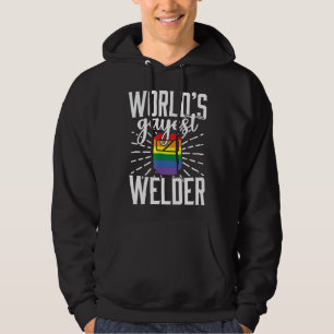 Moletom Gay Welder Lgbt Pride Engraçado Dizendo Presente D