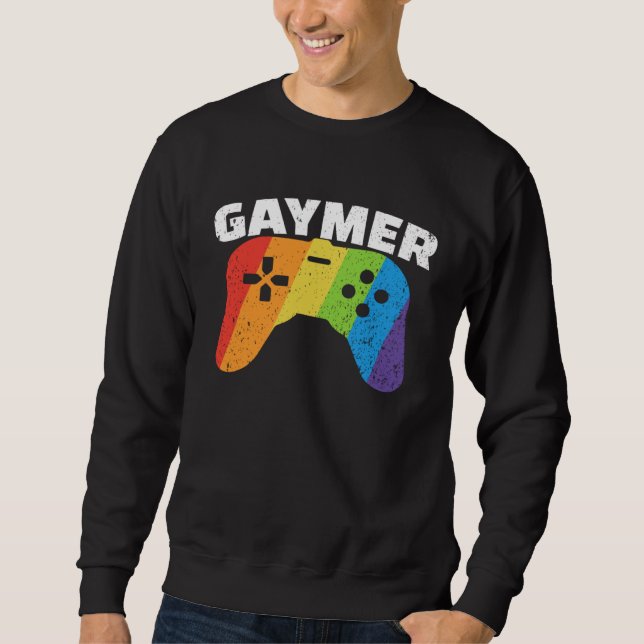 Moletom GayMer Gay Flag In Controler LGBT Gay transgender  (Frente)