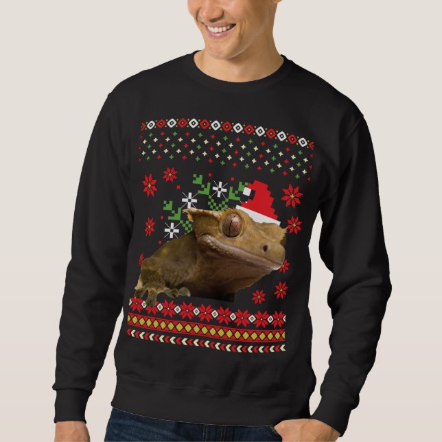 Moletom Gecko Ugly Christmas Sweater (Frente)