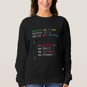 Moletom Geek de software para desenvolvedor de codificador