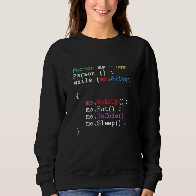 Moletom Geek de software para desenvolvedor de codificador (Frente)