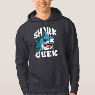 Moletom Geek de tubarão - Design cúmulo para os pavimentõe