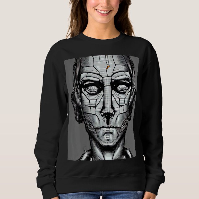 Moletom Geek do computador com hacker Cyberpunk design_1 (Frente)