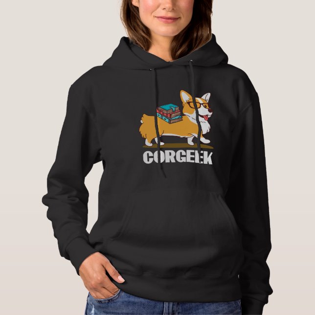 Moletom Geek Engraçado Corgi Design 49 (Frente)