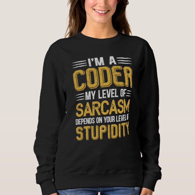 Moletom Geeky Informática Nerd Coder Sarcasmo   (Frente)