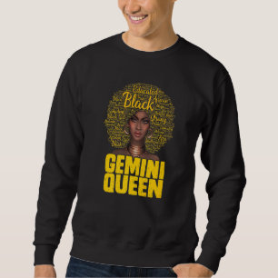 Moletom Gemini Rainha Negra Mulher Negra Africana Cabelo N