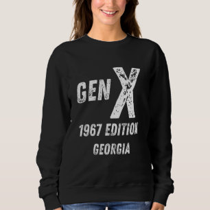 Moletom Gen X 1967 Edition Generation Georgia Birthday Chr