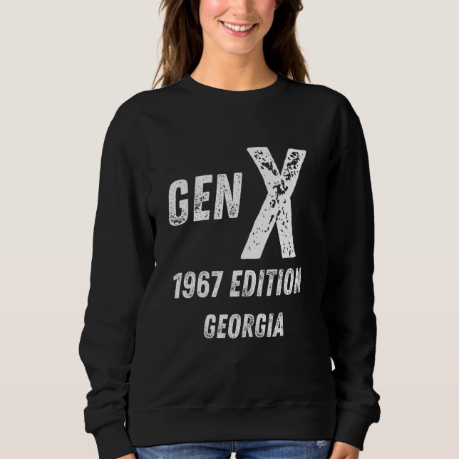 Moletom Gen X 1967 Edition Generation Georgia Birthday Chr (Frente)