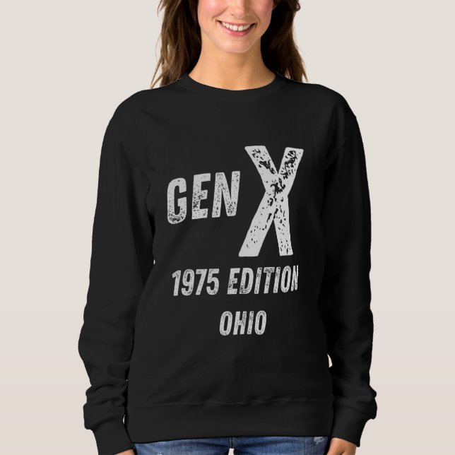 Moletom Gen X 1975 Edition Generation Ohio Birthday Cristo (Frente)