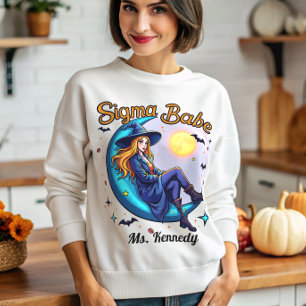 Moletom Gen Z Sigma Witny Funny Sigma Babe Halloween Gen Z
