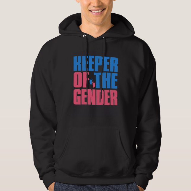 Moletom Gender Reveal Keeper of the Gender  Party Idea Aun (Frente)
