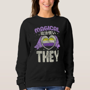 Moletom Genderqueer Não Binário Não Binário Lgbtqia Magica