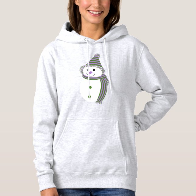 Moletom Genderqueer Pride Flag Snowman Snowper (Frente)