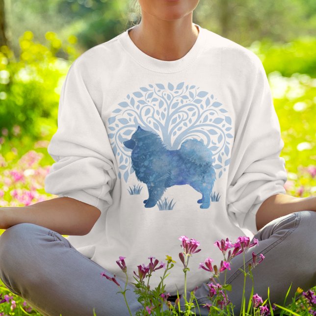 Moletom GENES FADRADOS Lapphund TREE OF LIFE frente e trás (Criador carregado)