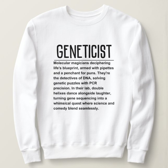Moletom Geneticista (Frente do Design)