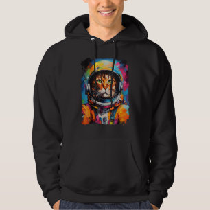 Moletom Gengibre Laranja Pop de Exploração Espacial