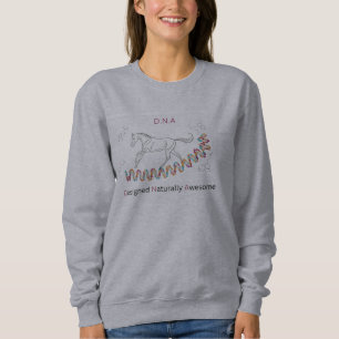Moletom Gênio Galopante: Cavalo e DNA Helix T-Shirt