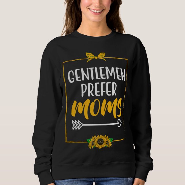 Moletom Gentlemen Prefer Moms Husband and Wife  Spouse Hum (Frente)