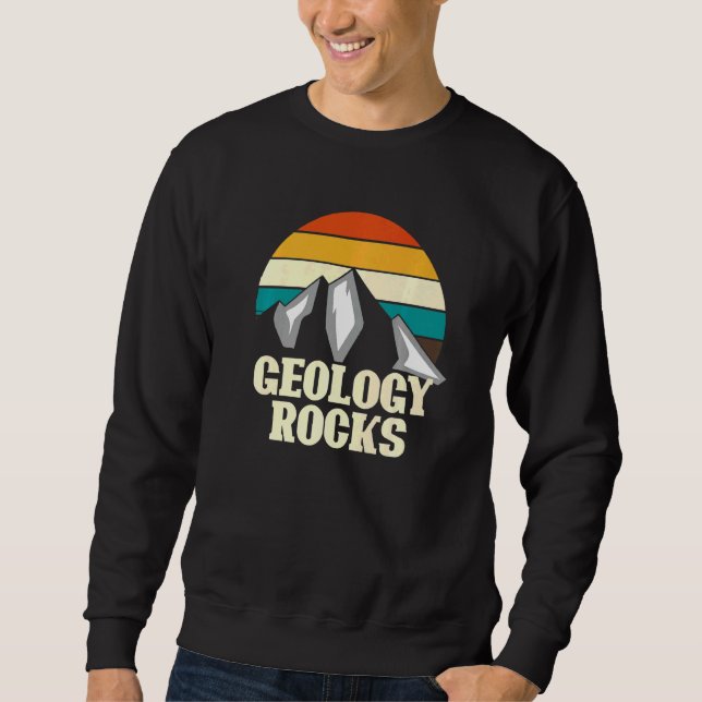 Moletom Geologia da Montanha Retro Rock (Frente)