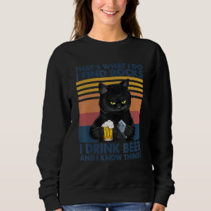 Moletom Geologista Geólogo Rocks Bebe Beer Cat Ideia