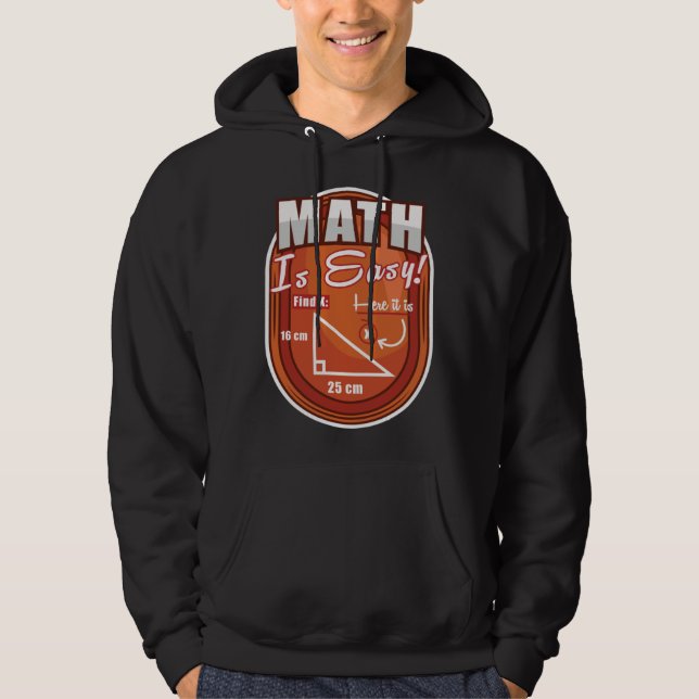 Moletom Geometria do Triângulo Matemática é Fácil Encontre (Frente)